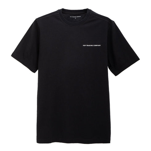 POP Trading Company Logo T-Shirt Black/White POP_NOS_007 Degli Uberti